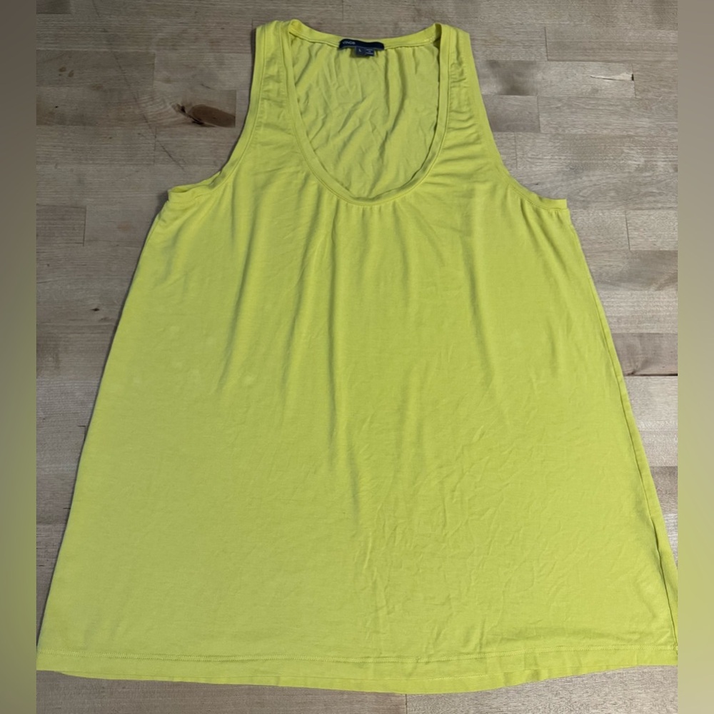 Vince Yellow Relaxed Tank Top micro-modal